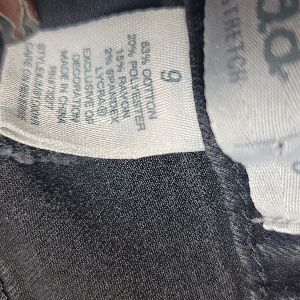 Mudd Mom Shorts black Size 9 Cutoff Distressed High Rise Shortie Jean Raw Hem - Picture 9 of 9